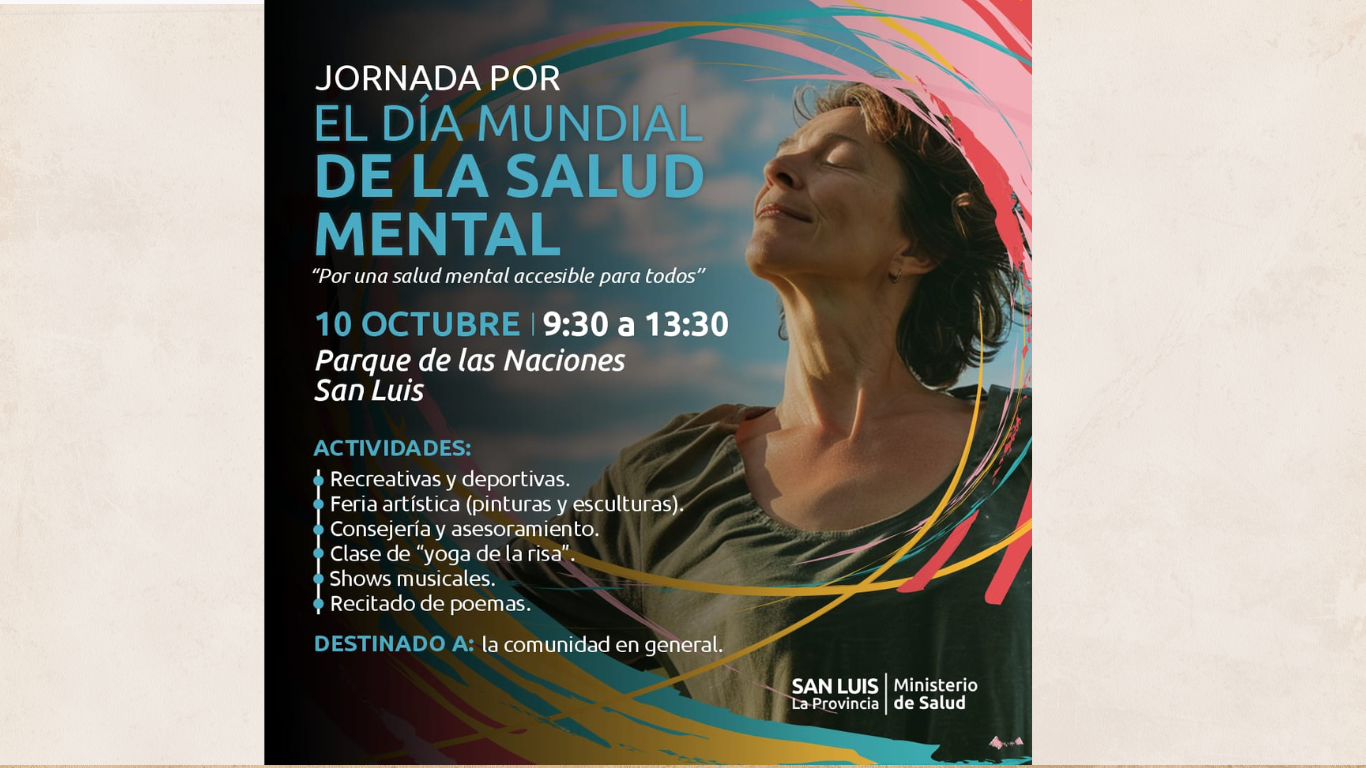 Compartimos invitación del Ministerio de Salud en el marco del día mundial de la salud mental