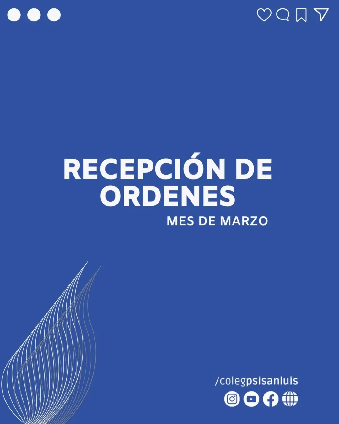 ?? Recepción de órdenes | Mes de Marzo