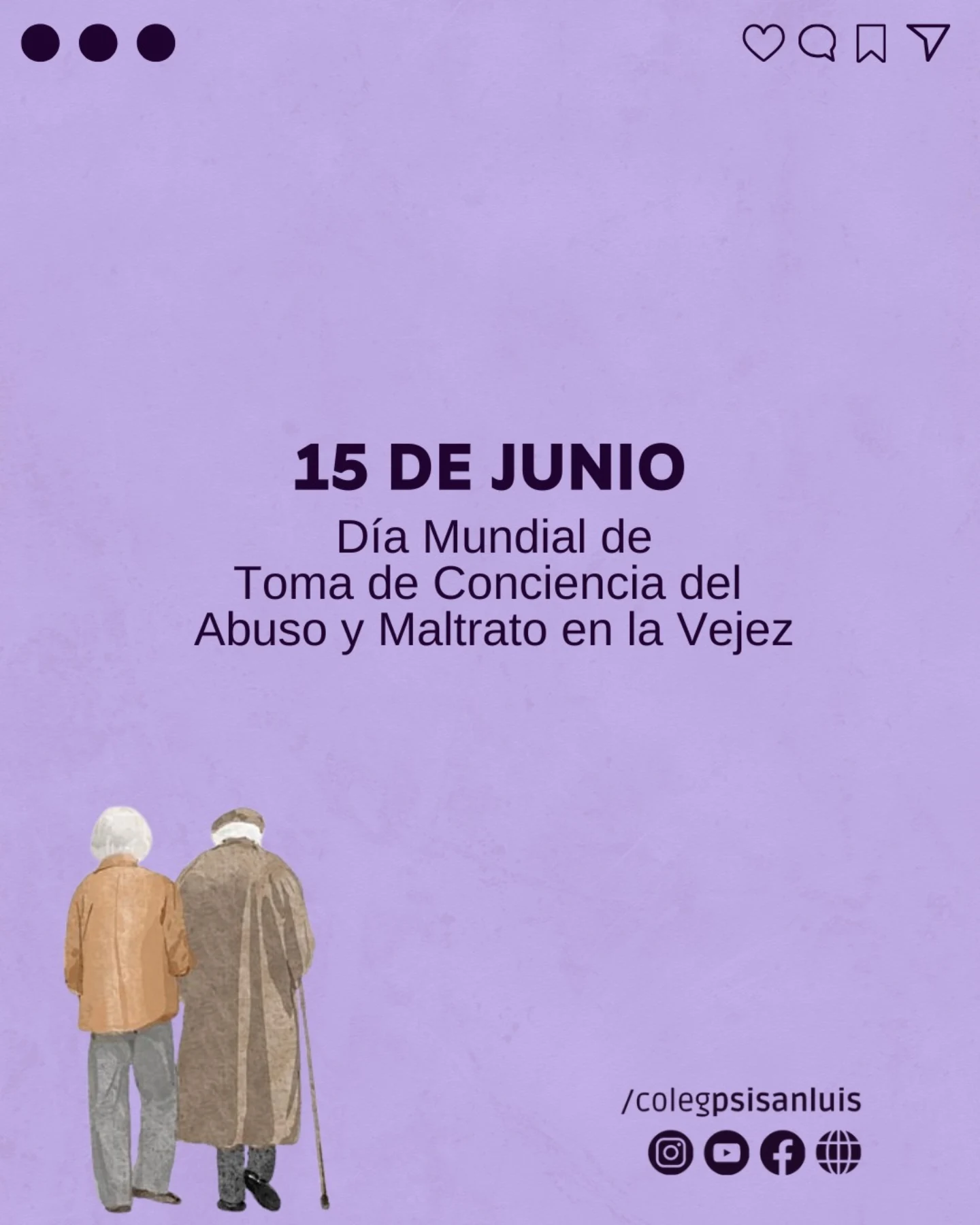 Día Mundial de Toma de Conciencia del Abuso y Maltrato en la Vejez