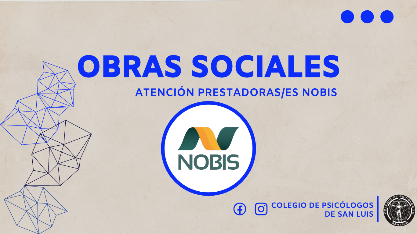 OBRAS SOCIALES PRESTADORAS/ES NOBIS